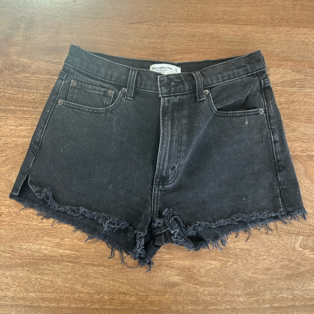 Abercrombie Black Jean Shorts